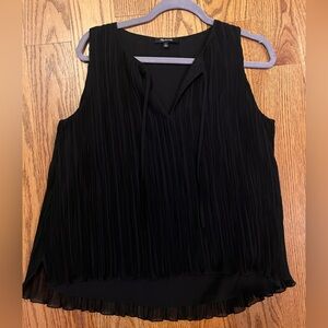 Madewell Pleated Tank Top Black Sz S